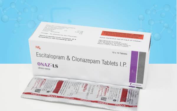 Onaz-LS (Escitalopram 10mg + Clonazepam 0.25mg)